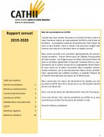 Rapport Annuel 2019-2020